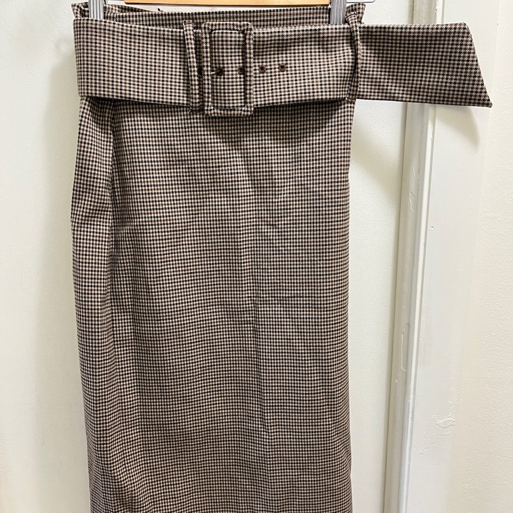 Zara plaid A Line Skirt